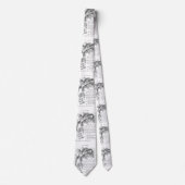 不思議の国のアリス、アリスとチェシャ猫 ネクタイ (正面)