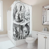 不思議の国のアリス-アリスは幼虫に会います シャワーカーテン (インサイチュ)