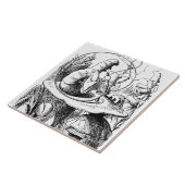 不思議の国のアリス-アリスは幼虫に会います タイル (側面)