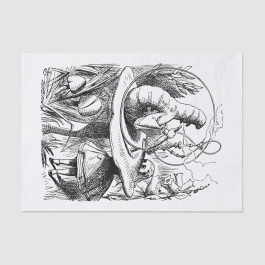 不思議の国のアリス-アリスは幼虫に会います 薄葉紙 (正面)