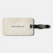 不思議の国のアリス; アリスを持つチェシャー猫 ラゲッジタグ (裏面横)