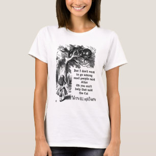 不思議の国のアリス; アリスを持つチェシャー猫 Tシャツ
