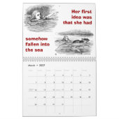 不思議の国のアリス、イメージの年 カレンダー (3月 2027)