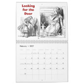 不思議の国のアリス、イメージの年 カレンダー (2月 2027)