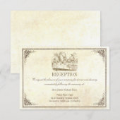 不思議の国のアリス ウェディング レセプション カード (正面/裏面)