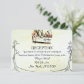 不思議の国のアリス ウェディング レセプション カード (スタンド正面)