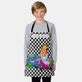 不思議の国のアリス エプロン (着用した状態)