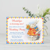 不思議の国のアリス オーダーメイド バースデーパーティー 招待状 (スタンド正面)