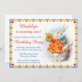 不思議の国のアリス オーダーメイド バースデーパーティー 招待状 (正面/裏面)