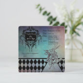 不思議の国のアリス カップルシャワー 招待状 (スタンド正面)