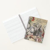 不思議の国のアリス カーテン クラシックアート ノートブック (内部)