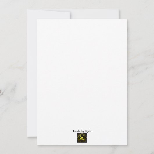 不思議の国のアリス カードバック ご招待状 招待状 (裏面)