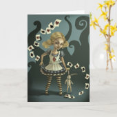 不思議の国のアリス カード (黄色い花)