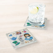 不思議の国のアリス ガラスコースター (アングル)