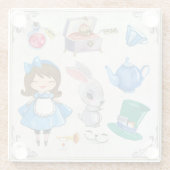 不思議の国のアリス ガラスコースター (裏面)