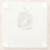 不思議の国のアリス ガラスコースター (裏面)