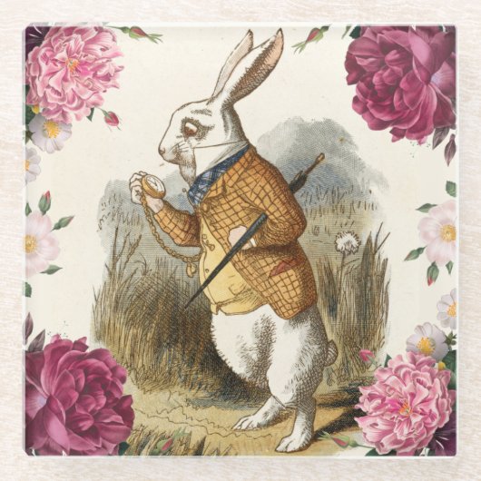 不思議の国のアリス ガラスコースター (正面)