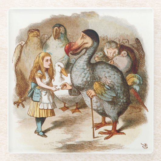 不思議の国のアリス ガラスコースター (正面)