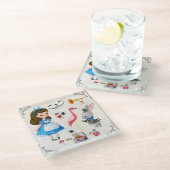 不思議の国のアリス ガラスコースター (アングル)