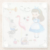 不思議の国のアリス ガラスコースター (裏面)