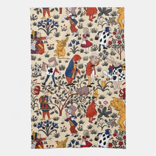 不思議の国のアリス キッチンタオル (縦)