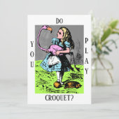 不思議の国のアリス 「クロケットをするかい？」 誘う 招待状 (スタンド正面)