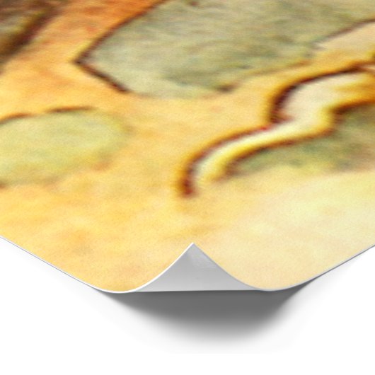 不思議の国のアリス、グリフォンとにせウミガメ ポスター (角)