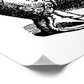 不思議の国のアリス グリフォン ニセガメ ヴィンテージ ポスター (角)