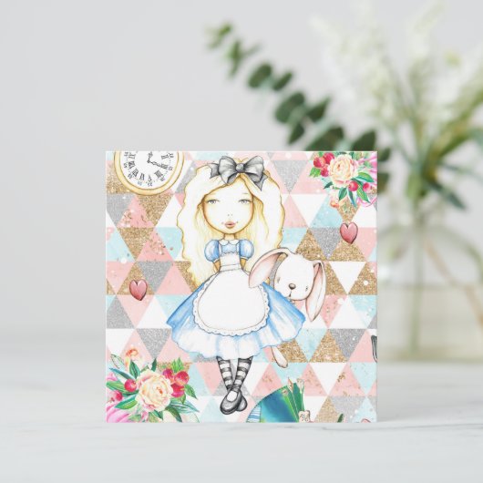 不思議の国のアリス グリーティングカード (スタンド正面)