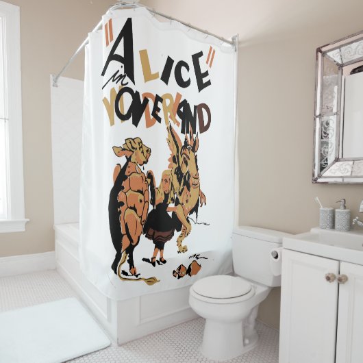 不思議の国のアリス シャワーカーテン (インサイチュ)