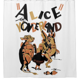 不思議の国のアリス シャワーカーテン