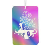 不思議の国のアリス。シルエットイラストレーション カーエアーフレッシュナー (裏面)