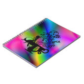 不思議の国のアリス。シルエットイラストレーション ノートブック (左側)