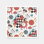 不思議の国のアリス スタンダードカクテルナプキン (正面)