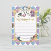 不思議の国のアリス タイムカプセル メッセージカード 招待状 (スタンド正面)