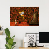 不思議の国のアリス – チェシャ猫 ポスター (ホームオフィス)