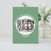 不思議の国のアリス ツイードルダム＆ツイードルディー パーティ サンキューカード (スタンド正面)