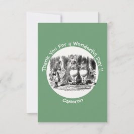 不思議の国のアリス ツイードルダム＆ツイードルディー パーティ サンキューカード