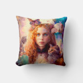 不思議の国のアリス |ドリーお洒落ミー猫好き クッション (正面)