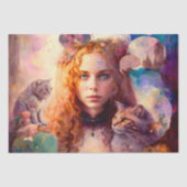 不思議の国のアリス |ドリーお洒落ミー猫好き 薄葉紙 (正面)