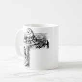 不思議の国のアリス、ハムティ・ダンプティとアリス コーヒーマグカップ (正面左)