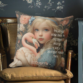 不思議の国のアリス ピンクのフラミンゴ クッション