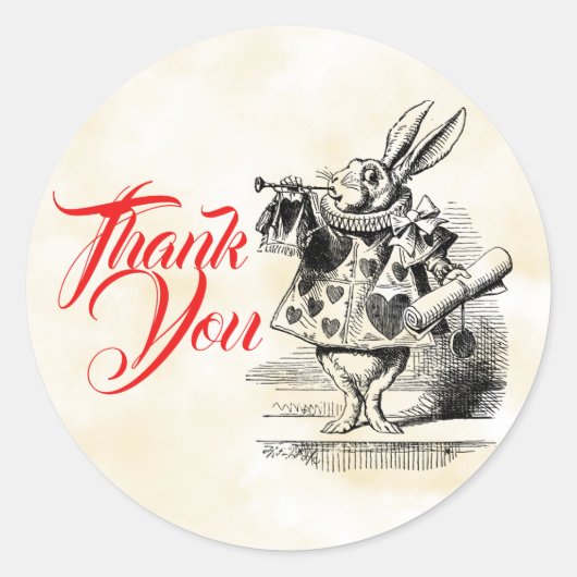 不思議の国のアリス フェアスティッカー ラウンドシール (正面)