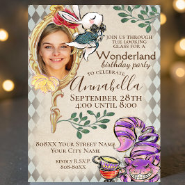 不思議の国のアリス フォトテーマパーティー 招待状