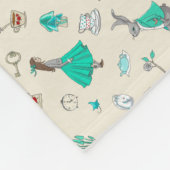 不思議の国のアリス フリースブランケット (角)