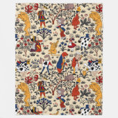 不思議の国のアリス フリースブランケット (正面)