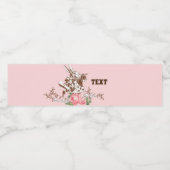 不思議の国のアリス、フローラウォーターボトルラベル ペットボトルラベル (シングルラベル)