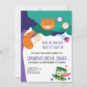 不思議の国のアリス ブライズシャワー 招待状 (正面)