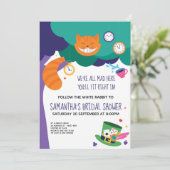 不思議の国のアリス ブライズシャワー 招待状 (スタンド正面)