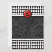 不思議の国のアリス ブラックパーティー招待状 招待状 (裏面)